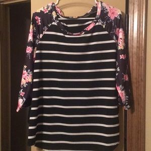 striped with flower arms!